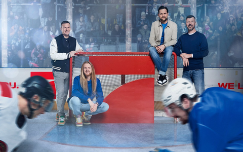 Basti Schwele Christoph Icke Dommisch Matthias Killing Rick Goldmann ran Eishockey live - Foto: Seven.One/Marc Rehbeck, presseportal.de Basti Schwele Christoph Icke Dommisch Matthias Killing Rick Goldmann ran Eishockey live - Foto: Seven.One/Marc Rehbeck, presseportal.de