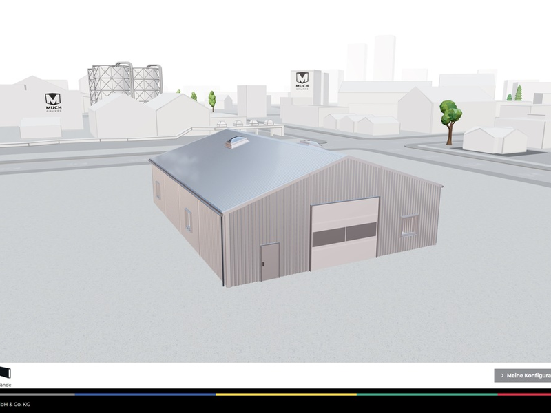 MUCH Gruppe: Hallenbau flexible und schnell mit 3D Online-Konfigurator - Foto: presseportal.de