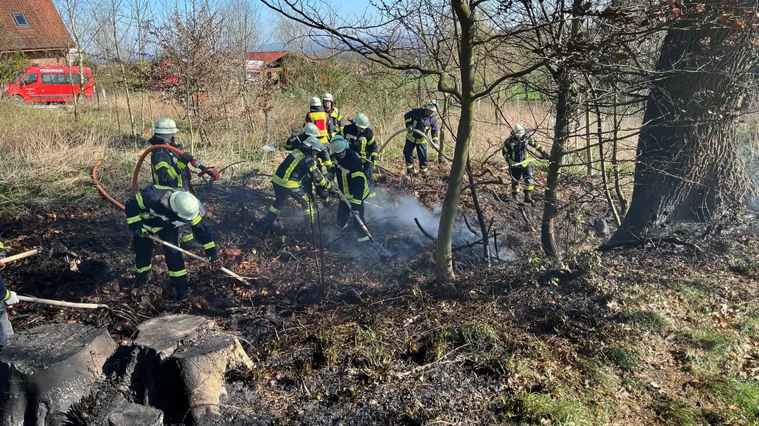 FW Hüllhorst: Waldbrand- und Flächenbrand in Hüllhorst Gemeldeter Wohnungsbrand 03. + 04.04.2025 - Bild: presseportal.de