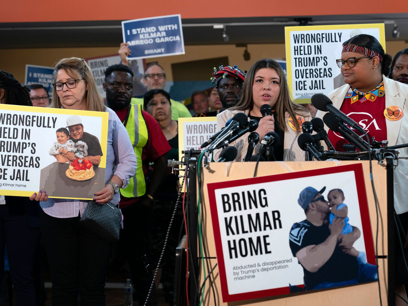 Trump setzt bei der versehentlichen Abschiebung eines Salvadorianers auf eine harte Linie. (Archivbild) - Foto: Jose Luis Magana/FR159526 AP/AP/dpa