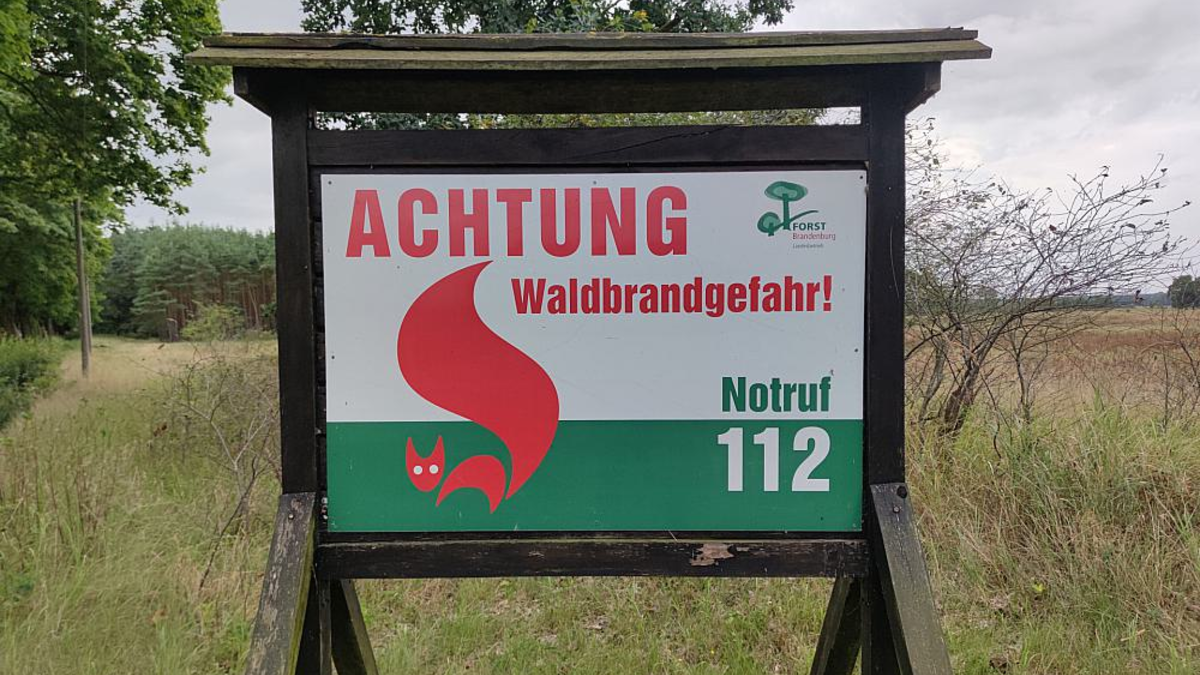 Hinweis auf Waldbrandgefahr (Archiv) - Foto: über dts Nachrichtenagentur