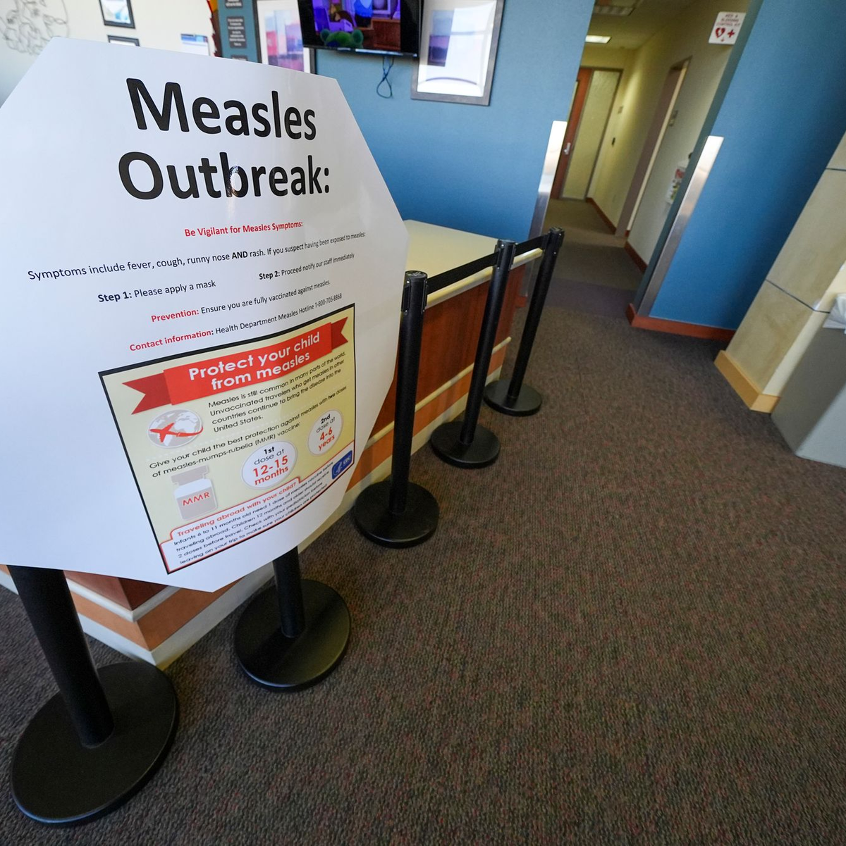 Bereits im Februar wurde im Texas Tech University Health Sciences Center vor einem Masernausbruch gewarnt. (Archivbild) - Foto: Julio Cortez/AP/dpa
