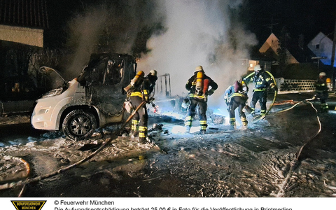 FW-M: Camper brennt aus (Aubing) - Foto: presseportal.de