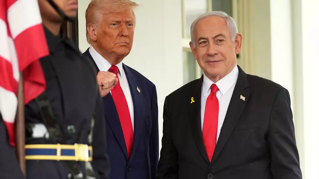 Er kam schon das zweite Mal seit Trumps Amtsantritt im Januar: Israels Ministerpräsident Netanjahu.  - Bild: Evan Vucci/AP/dpa