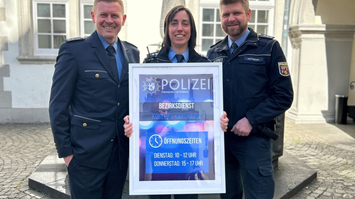 POL-PPKO: Neubesetzung im Bezirksdienst der PI Koblenz 1 für den Bereich Karthause und Altstadt - Foto: presseportal.de