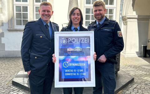 POL-PPKO: Neubesetzung im Bezirksdienst der PI Koblenz 1 für den Bereich Karthause und Altstadt - Foto: presseportal.de POL-PPKO: Neubesetzung im Bezirksdienst der PI Koblenz 1 für den Bereich Karthause und Altstadt - Foto: presseportal.de