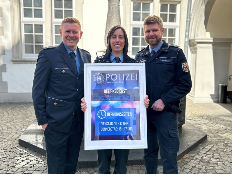POL-PPKO: Neubesetzung im Bezirksdienst der PI Koblenz 1 für den Bereich Karthause und Altstadt - Foto: presseportal.de