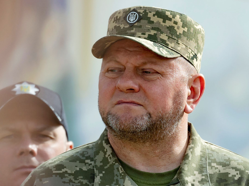 Der ukrainische Ex-Oberbefehlshaber Walerij Saluschnyj hat einen Bericht der New York Times über die Planung von ukrainischen Militäroperationen im hessischen Wiesbaden bestätigt. (Archivbild) - Foto: Uncredited/AP/dpa