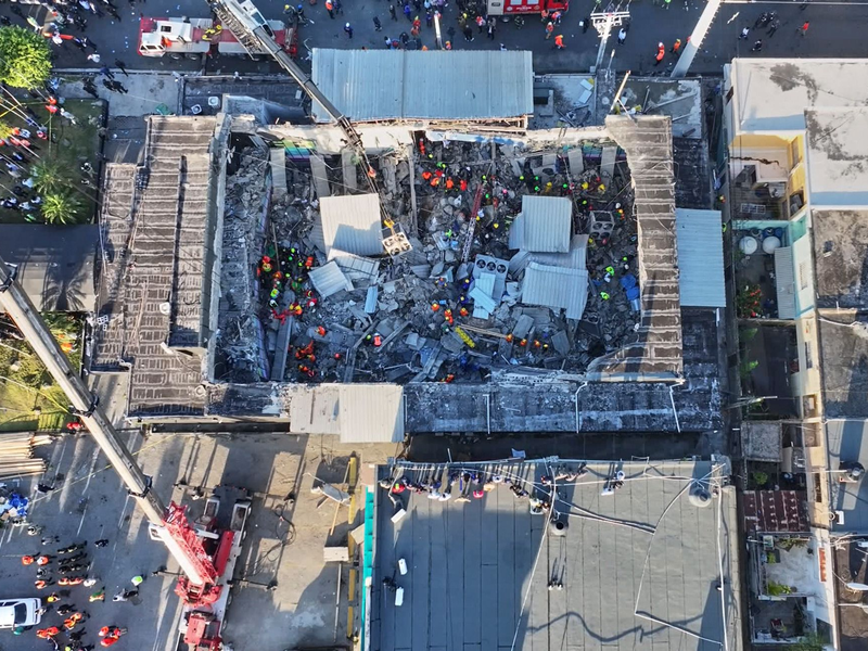 Während eines Merengue-Konzerts stürzte das Dach der Diskothek auf die Feiernden.  - Foto: Uncredited/Noticias SIN via AP/AP/dpa