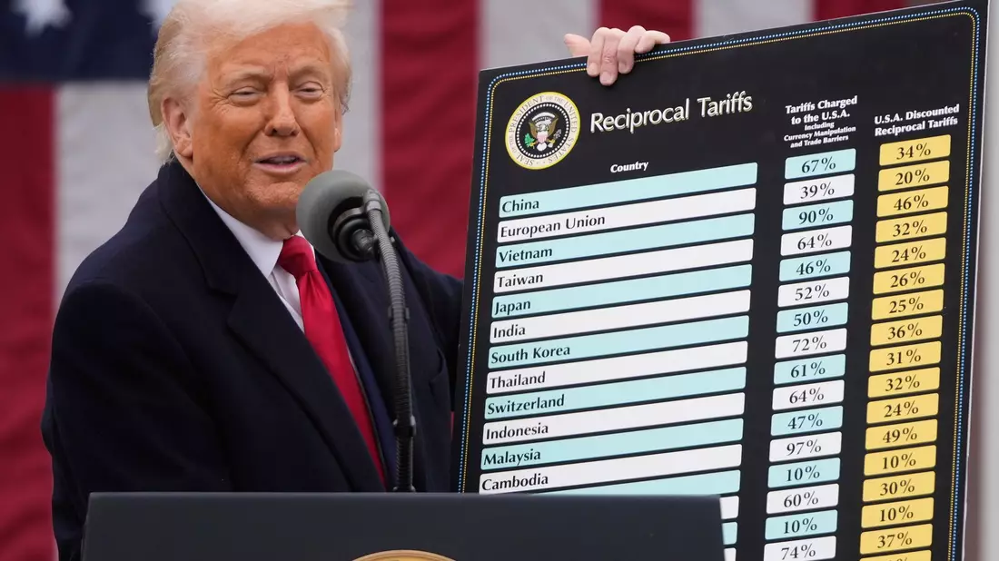 Der Herr der Zölle: US-Präsident Donald Trump sieht sein Land oft benachteiligt. - Bild: Mark Schiefelbein/AP/dpa-tmn