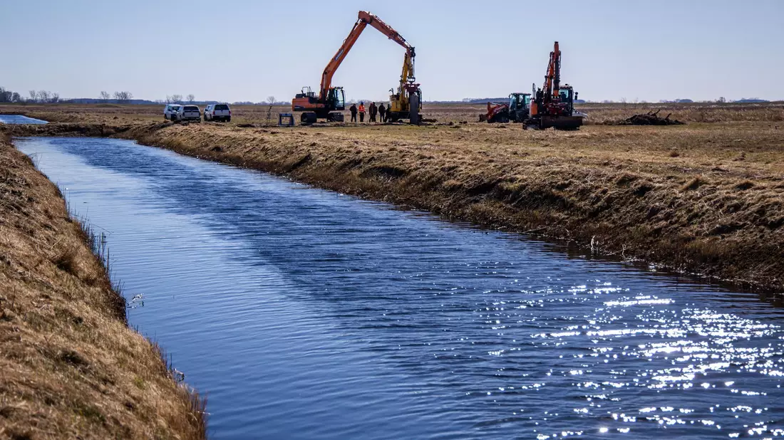Viele Wasserläufe werden inzwischen wieder renaturiert - unter anderem, um Überschwemmungen vorzubeugen. (Archivbild) - Bild: Jens Büttner/dpa