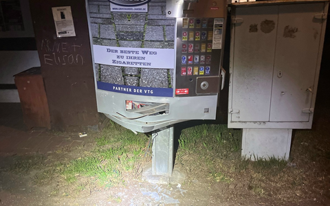POL-AC: Sprengung eines Zigarettenautomaten im Nordkreis - Täter flüchtet - Foto: presseportal.de