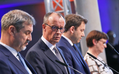 Bekanntgabe Einigung auf Koalition von CDU, CSU und SPD am 09.04.2025 - Foto: über dts Nachrichtenagentur