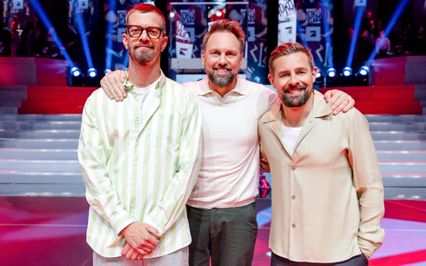 Joko Winterscheidt Steven Gätjen Klaas Heufer-Umlauf Joko und Klaas gegen ProSieben - Foto: Joyn/Nadine Rupp, presseportal.de