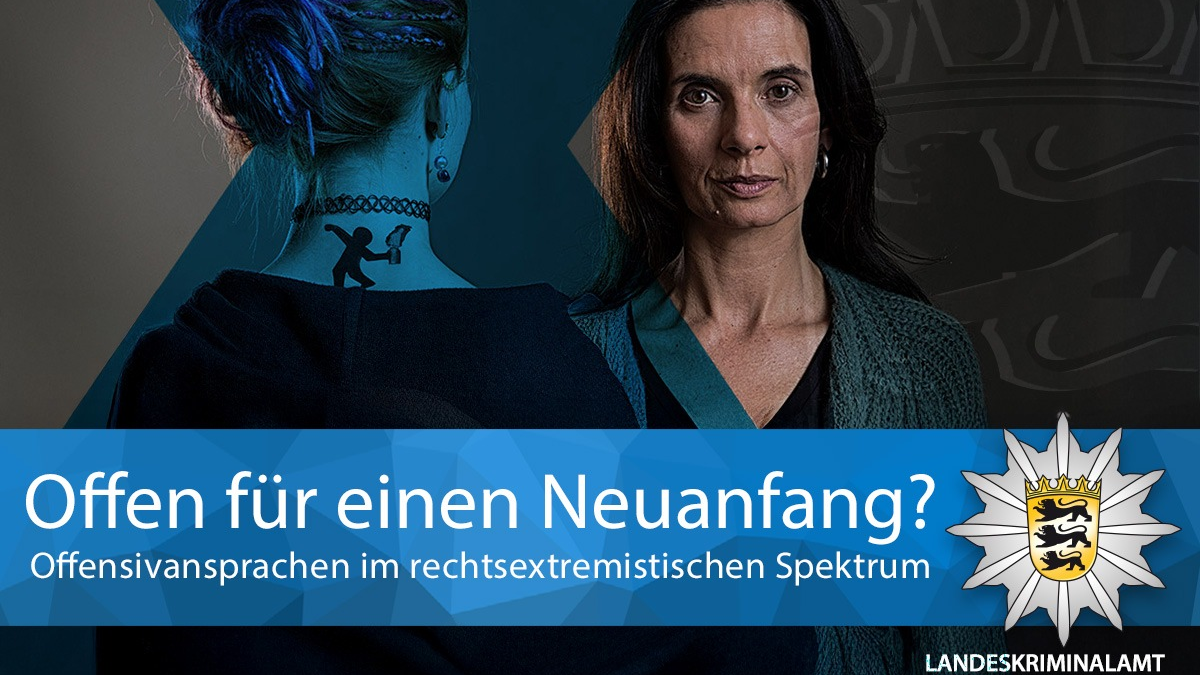 LKA-BW: Gemeinsame Pressemitteilung des Polizeipräsidiums Stuttgart und des Landeskriminalamts Baden-Württemberg - Offensivansprachen im rechtsextremen Milieu - Foto: presseportal.de