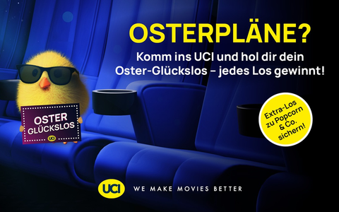 Osterglück für Groß und Klein: UCI lockt mit vielen Aktionen und Filmen in der Osterwoche ins Kino - Foto: presseportal.de Osterglück für Groß und Klein: UCI lockt mit vielen Aktionen und Filmen in der Osterwoche ins Kino - Foto: presseportal.de