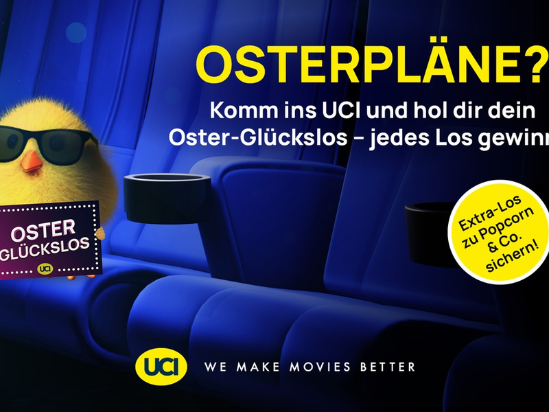 Osterglück für Groß und Klein: UCI lockt mit vielen Aktionen und Filmen in der Osterwoche ins Kino - Foto: presseportal.de
