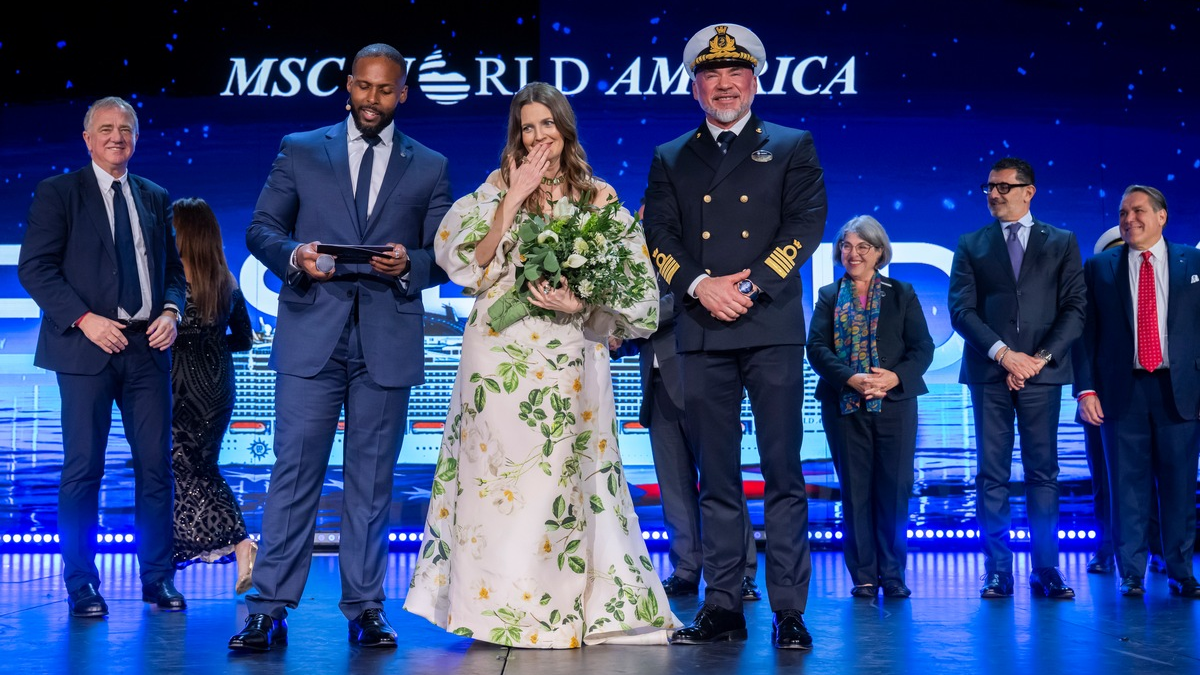 Die MSC World America wurde letzte Nacht in einer glamourösen Zeremonie in Miami getauft - Foto: presseportal.de