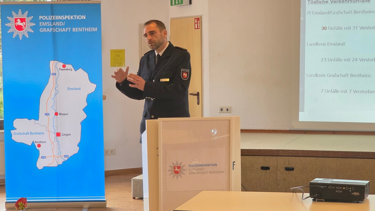 POL-EL: Emsland/Grafschaft Bentheim - Sicherheit im Fokus: Polizeiinspektion Emsland/Grafschaft Bentheim stellt Kriminal- und Verkehrsunfallstatistik 2024 vor - Foto: presseportal.de