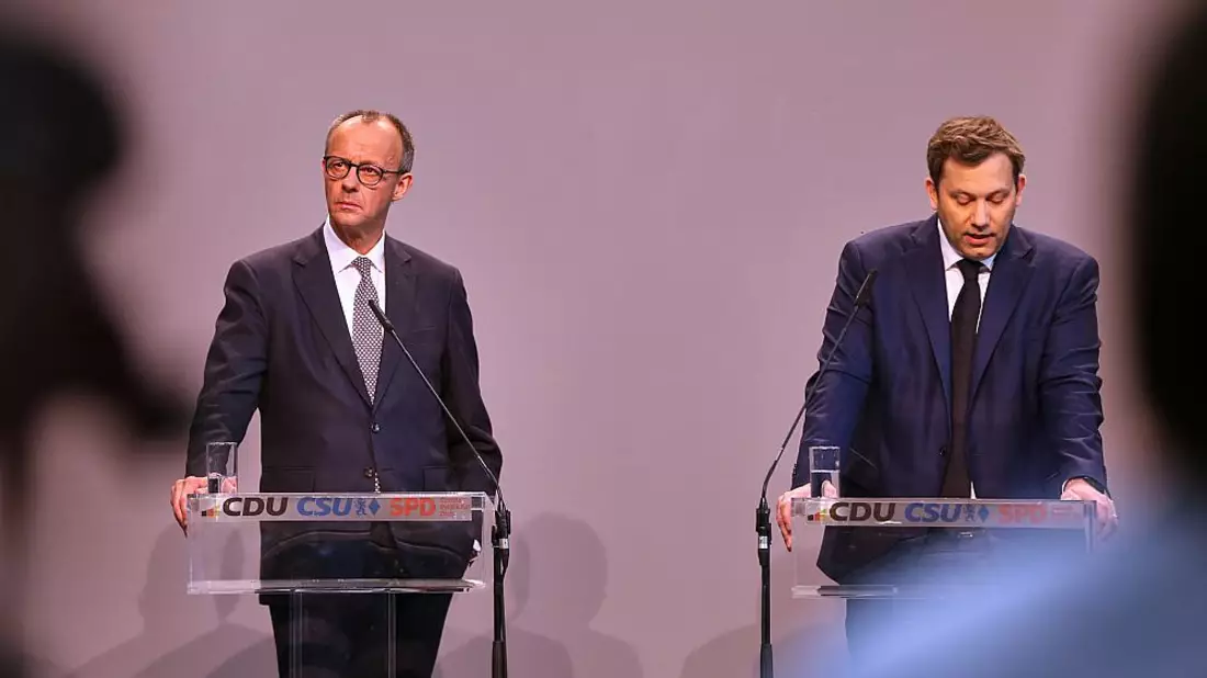 Friedrich Merz und Lars Klingbeil am 09.04.2025 - Bild: über dts Nachrichtenagentur