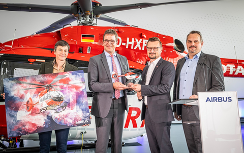 Flottenerneuerung / DRF Luftrettung übernimmt 40. Hubschrauber des Typs Airbus H145 - Foto: presseportal.de Flottenerneuerung / DRF Luftrettung übernimmt 40. Hubschrauber des Typs Airbus H145 - Foto: presseportal.de