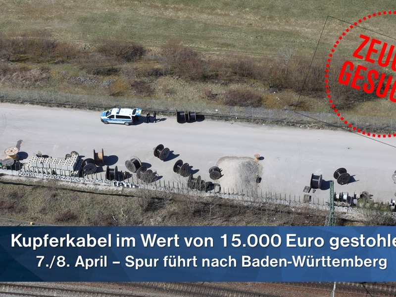 Bundespolizeidirektion MĂŒnchen: Ermittlungen wegen Buntmetalldiebstahl / Bundespolizei bittet um Hinweise aus der Bevölkerung - Foto: presseportal.de
