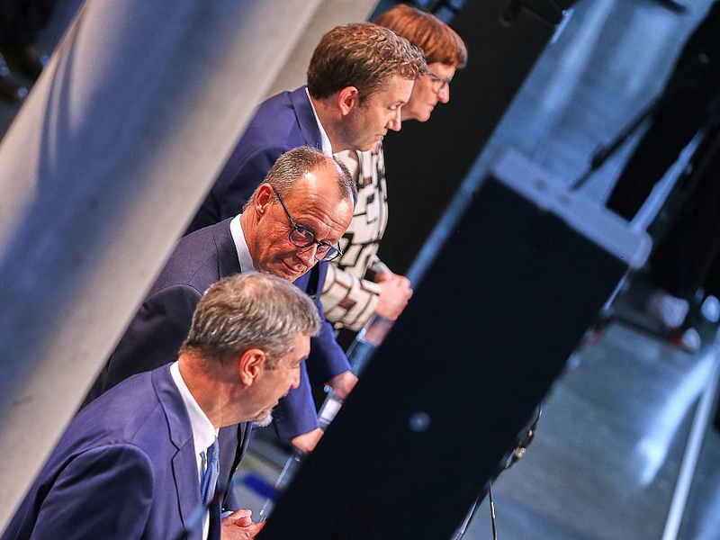 Söder, Merz, Klingbeil, Esken am 09.04.2025 - Foto: über dts Nachrichtenagentur