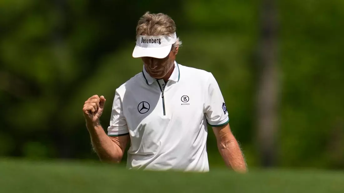 Golf-Routinier Bernhard Langer spielte sein letztes Masters-Turnier. - Bild: Ashley Landis/AP/dpa