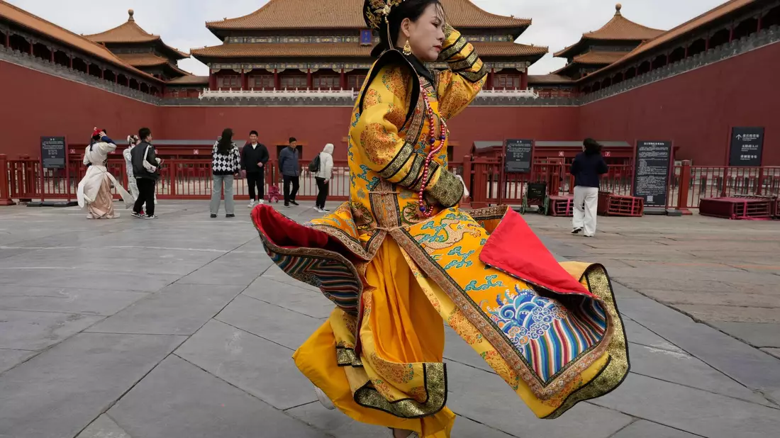 Peking schloss wegen eines Sturms auch die berühmte Verbotene Stadt.   - Bild: Ng Han Guan/AP/dpa
