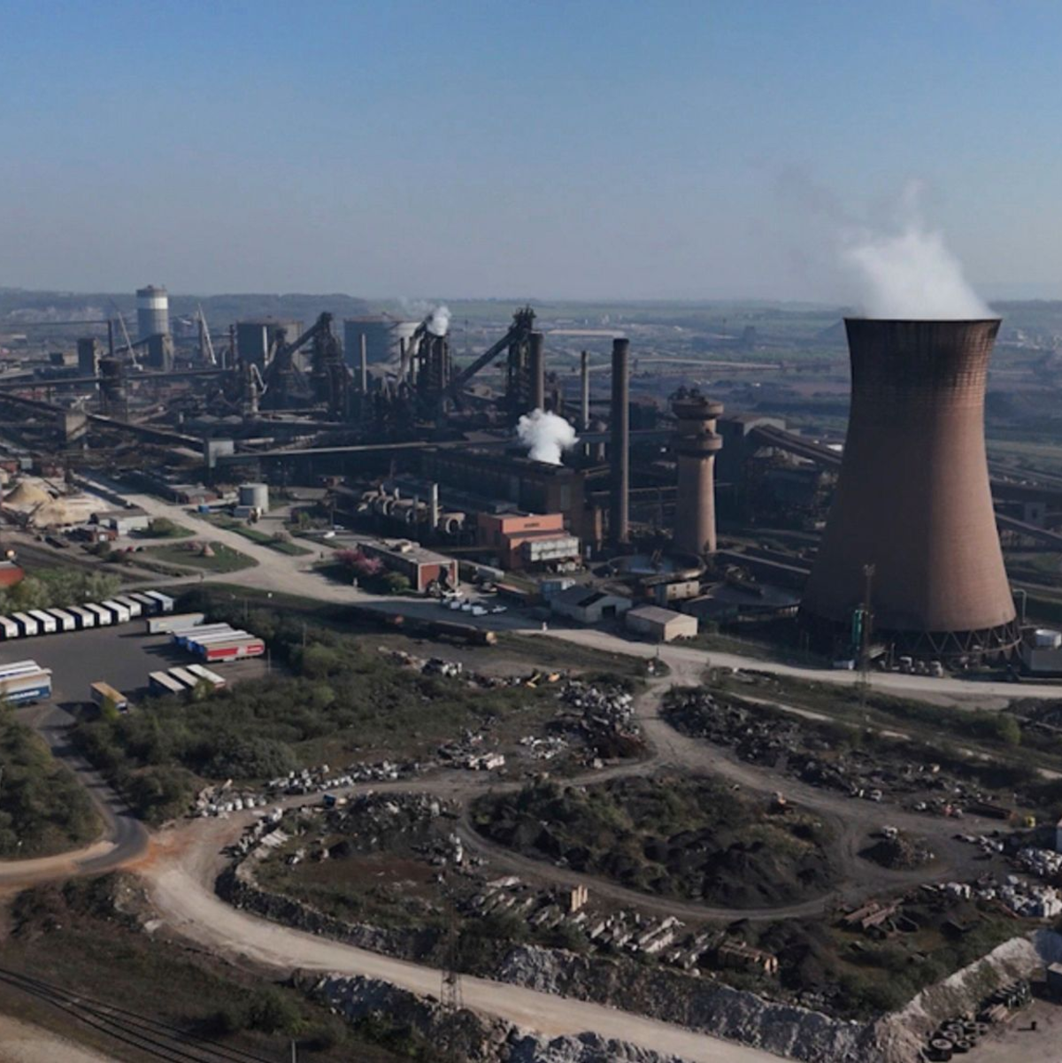Durch das Gesetz kann Regierung die Kontrolle über das Werk von British Steel in Scunthorpe übernehmen. - Foto: Jamie Lashmar/PA/AP/dpa