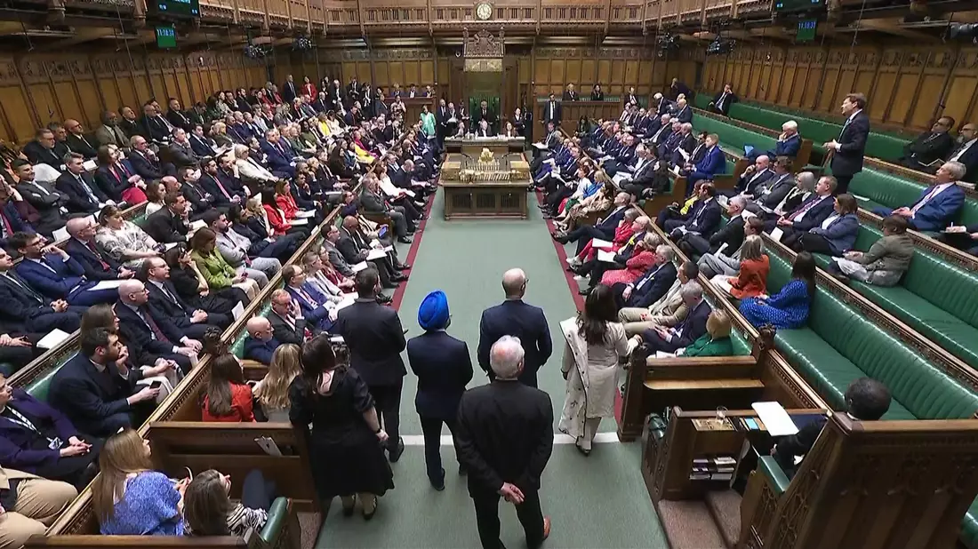 Eigentlich haben die britischen Abgeordneten Osterpause - zur Rettung des Stahlwerks wurde aber eine Sondersitzung angesetzt. - Bild: House Of Commons/Uk Parliament/PA Wire/dpa