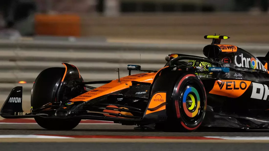 Nur Platz sechs für den WM-Spitzenreiter Lando Norris. - Bild: Altaf Qadri/AP/dpa