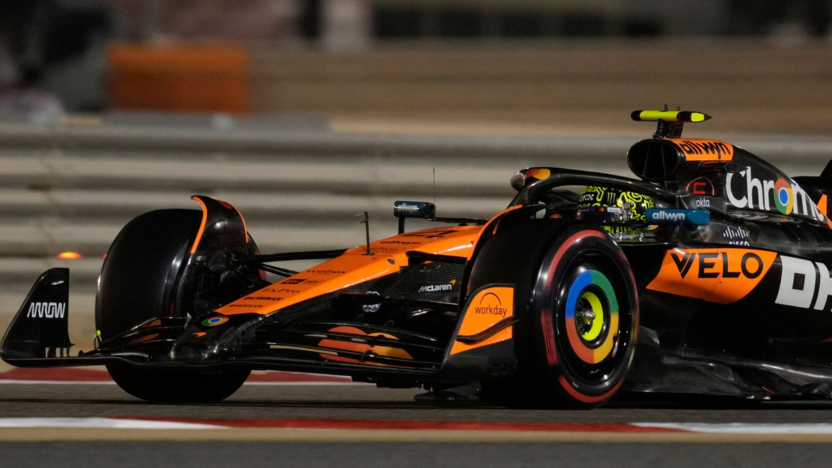 Nur Platz sechs für den WM-Spitzenreiter Lando Norris. - Foto: Altaf Qadri/AP/dpa
