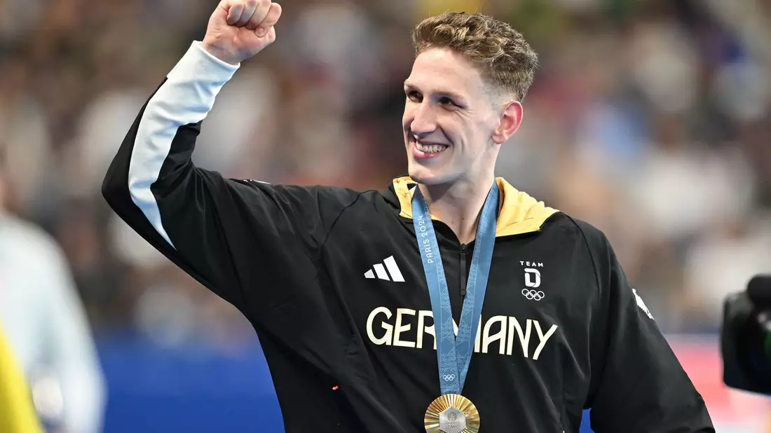 Gold bei Olympia, nun ein Weltrekord: Lukas Märtens glänzt auch 2025. - Bild: Sven Hoppe/dpa
