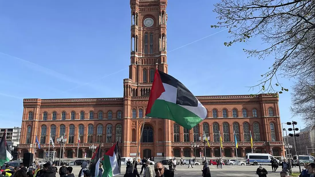 Pro-Palästina-Demo in Berlin am 12.04.2025 - Bild: über dts Nachrichtenagentur