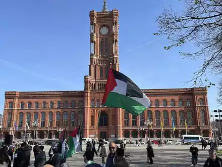 Pro-Palästina-Demo in Berlin am 12.04.2025 - Foto: über dts Nachrichtenagentur