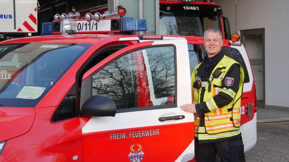 FW Celle: Arne Rehkopf ist neuer stellvertretender Ortsbrandmeister der Ortsfeuerwehr Celle-Hauptwache - Foto: presseportal.de