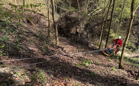 FW Allensbach: URD2 Personenrettung Absturzgelände - Foto: presseportal.de