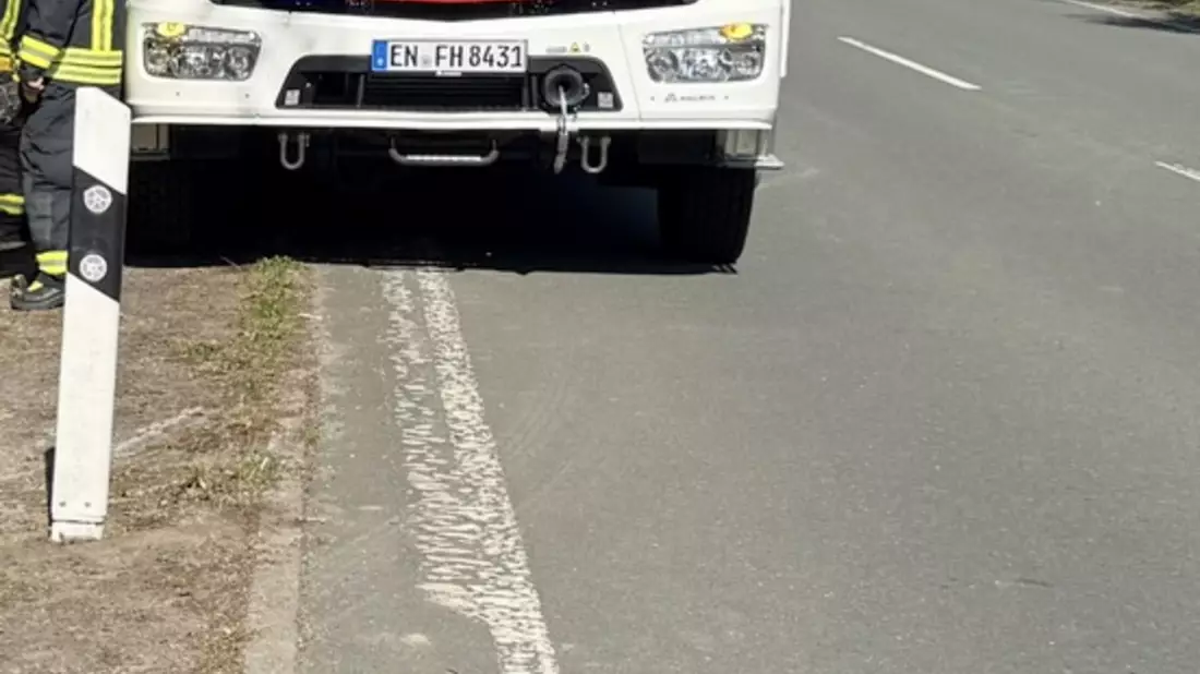 FW-EN: Unfall zwischen Krad und Radfahrer - Bild: presseportal.de