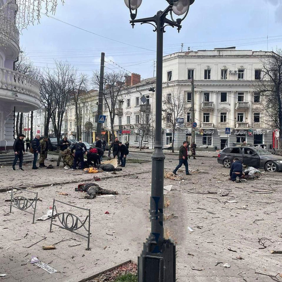 Die Stadt Sumy im Nordosten der Ukraine ist immer wieder Ziel russischer Raketenschläge. - Foto: Uncredited/Ukrainian Parliament Commissioner for Human Rights Press Service via AP/dpa