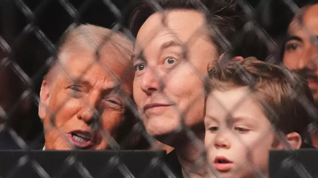 Trump war nicht nur in Begleitung von Musk, sondern auch von Kabinettsmitgliedern und führenden republikanischen Politikern - Bild: Lynne Sladky/AP/dpa