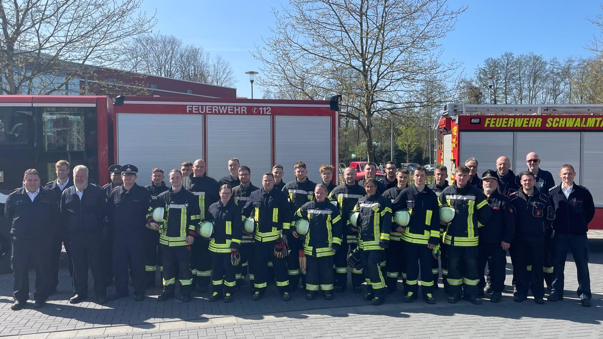 FFW Schwalmtal: Erfolgreicher Abschluss des Truppmann-1-Lehrgang im Westkreis - Foto: presseportal.de