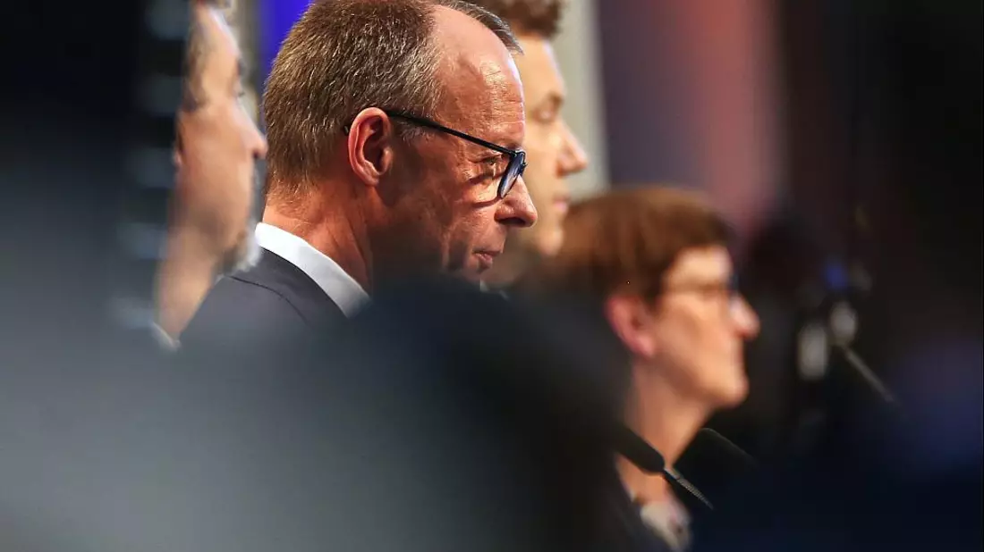 Söder, Merz, Klingbeil, Esken am 09.04.2025 - Bild: über dts Nachrichtenagentur
