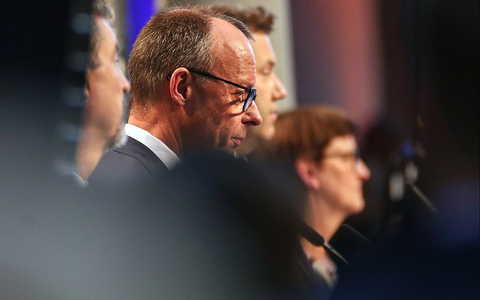 Söder, Merz, Klingbeil, Esken am 09.04.2025 - Foto: über dts Nachrichtenagentur