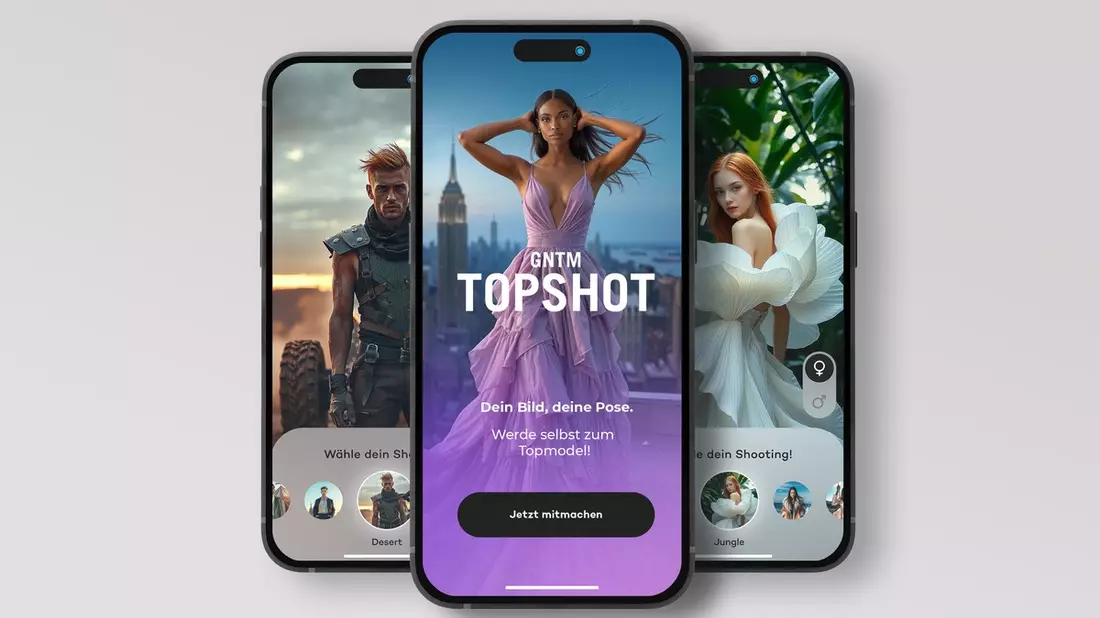 Groß angelegte Fanaktion GNTM TOPSHOT: Interaktives KI-Feature auf Joyn macht Fans selbst zu Topmodels! - Bild: presseportal.de