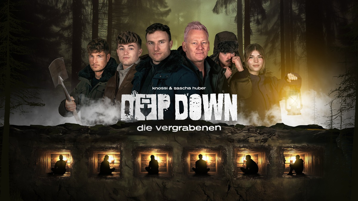 Willi Whey Lewinray Sascha Huber Knossi Ronny Berger Fibli Deep Down - Foto: Joyn, presseportal.de