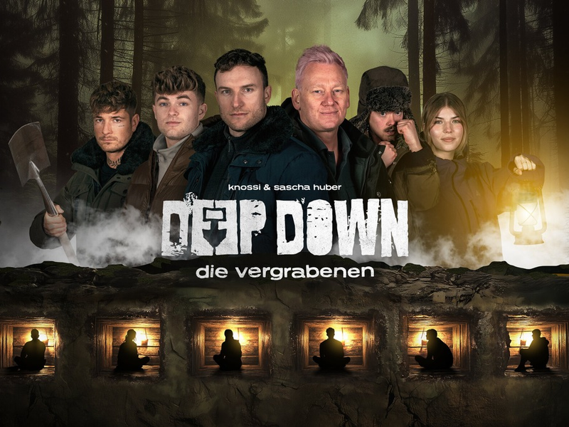 Willi Whey Lewinray Sascha Huber Knossi Ronny Berger Fibli Deep Down - Foto: Joyn, presseportal.de