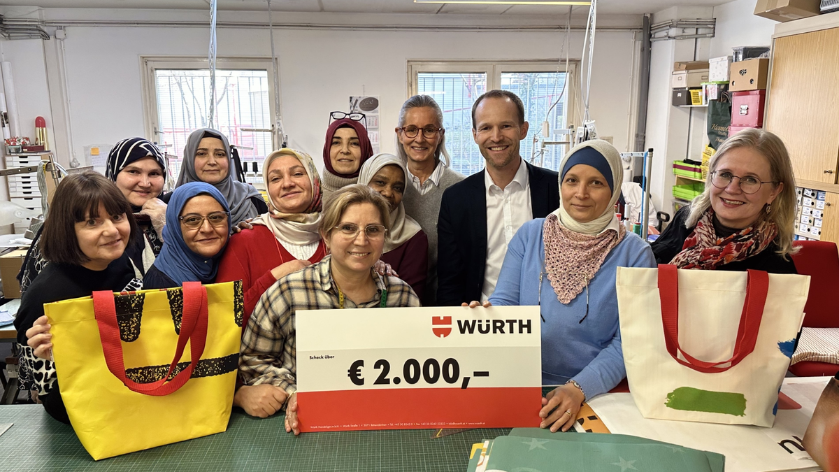 Würth Österreich spendet 2.000 Euro - Foto: Würth über pressetext.de