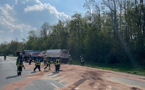 FW-BO: Größere Mengen Heizöl aus Tanklaster ausgelaufen - Foto: presseportal.de