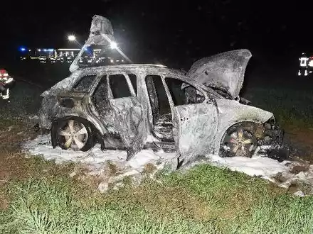 POL-NI: Pkw brennt auf Acker in Balge vollständig aus Polizeiinspektion Nienburg/Schaumburg ermittelt wegen Brandstiftung - Foto: presseportal.de